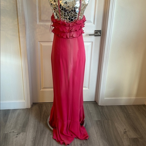 Escada Vintage Y2K Fuchsia Ruffle Formal Dress - Picture 11 of 11